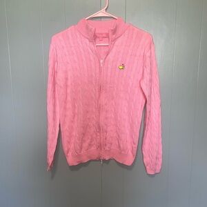 Augusta National’s Golf Magnolia Lane Collection Pink Zip Up Sweater Medium
